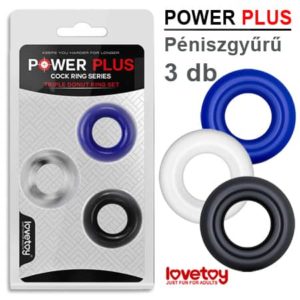 Power Plus Péniszgyűrű – 3 db