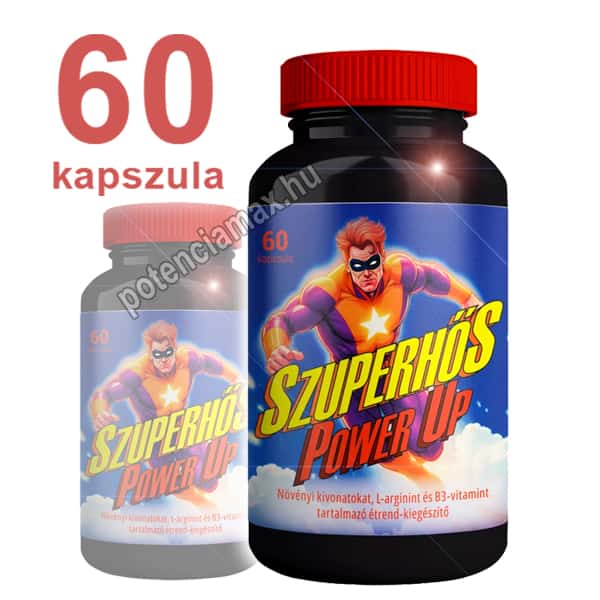 Szuperhős Power Up kúraszerű potencianövelő kapszula 60 DB - 2