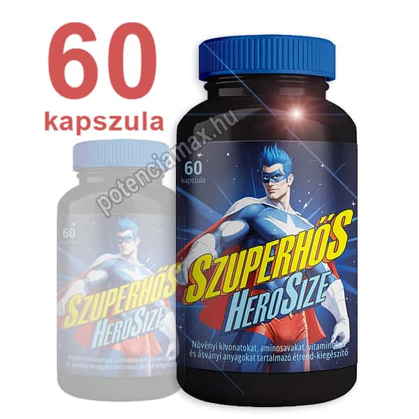Szuperhős Hero Size méretnövelő kapszula - 60 DB - főkép 2.
